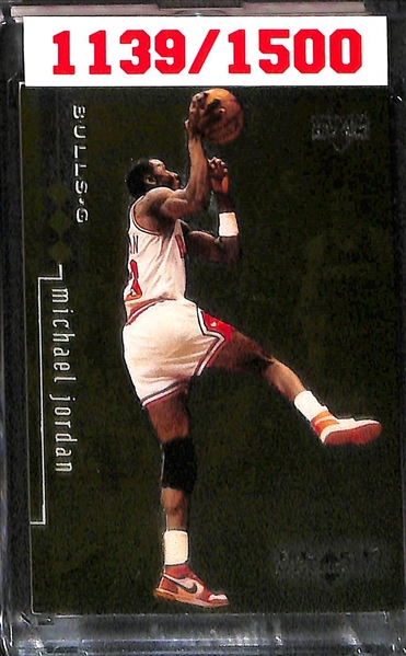 Lot of 4 1999 Upper Deck Black Diamond Michael Jordan Inserts (All Numbered Short Prints)